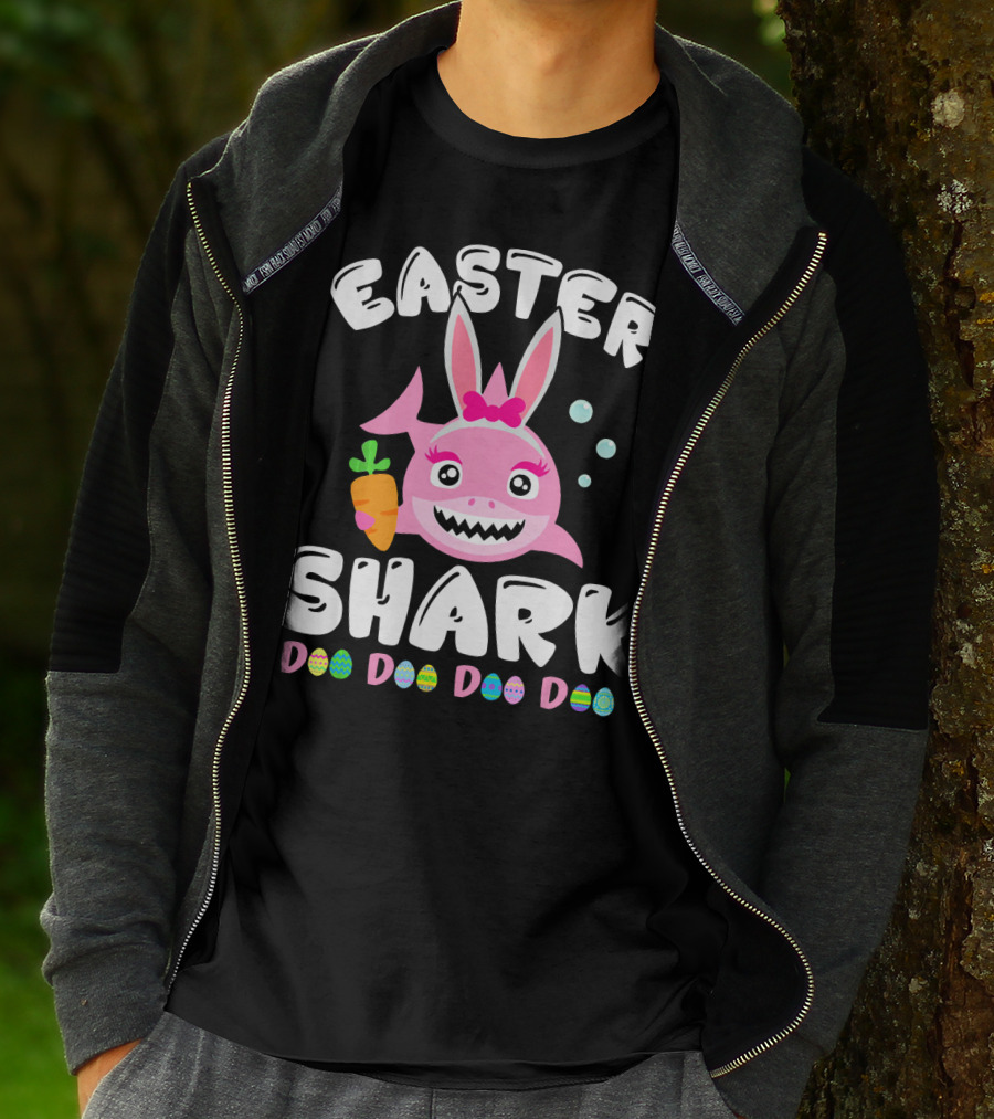 Easter Shark Bunny Doo Doo Doo Doo T-Shirt