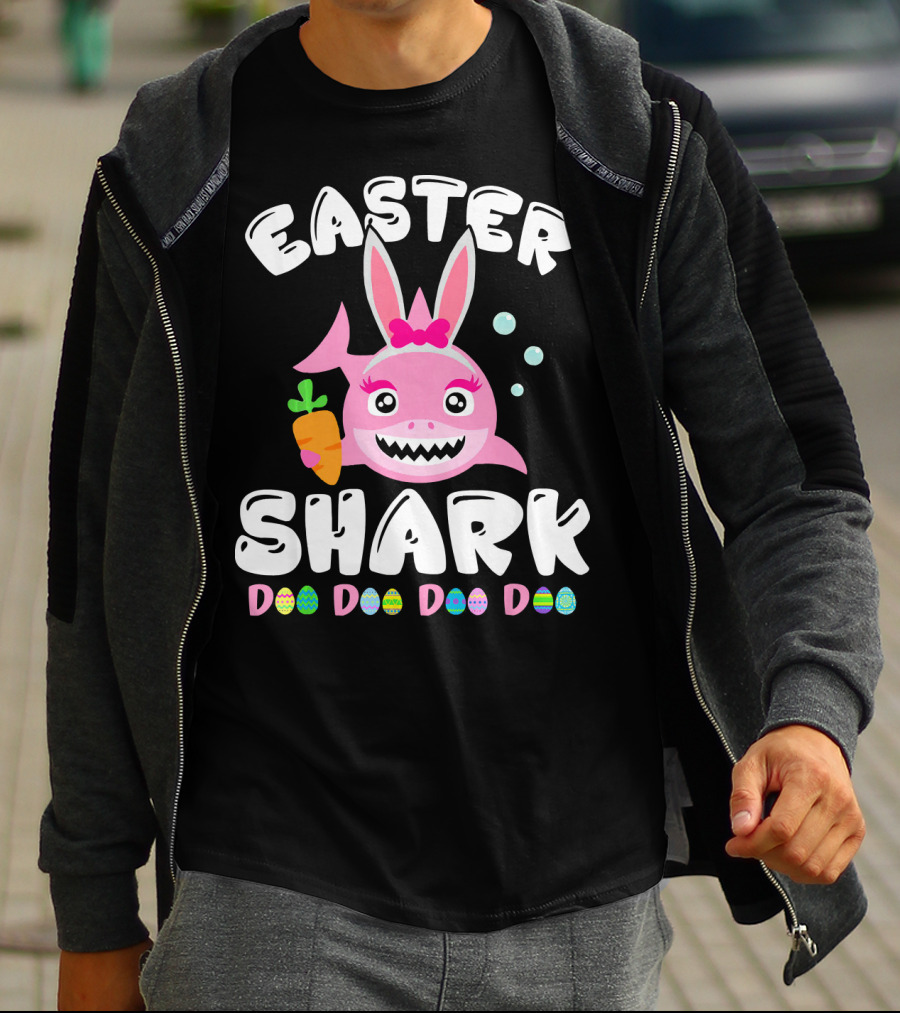 Easter Shark Bunny Doo Doo Doo Doo T-Shirt