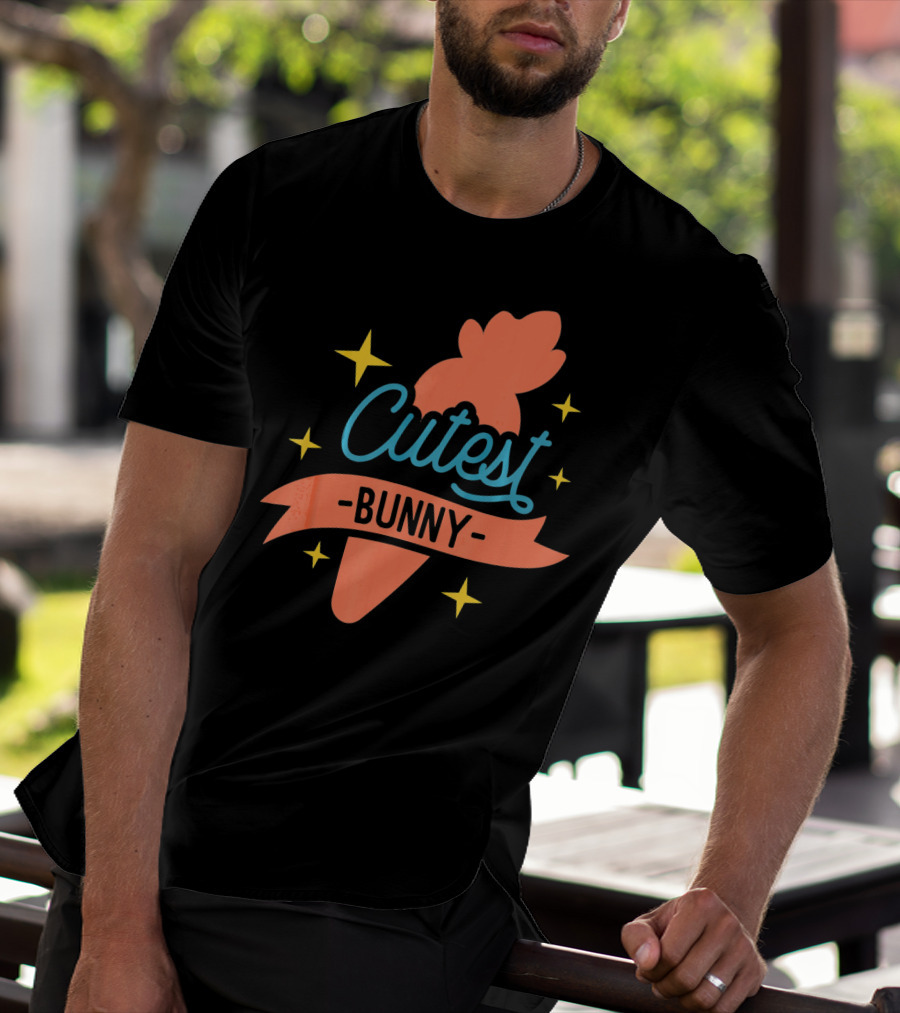 Cutest Bunny Carrot Starry Easter Egg T-Shirt