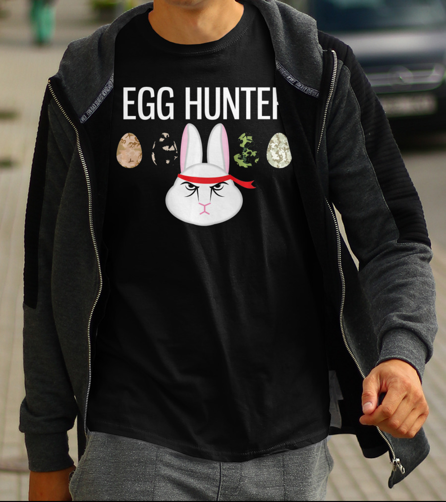 Egg Hunter Ninja Bunny Easter T-Shirt