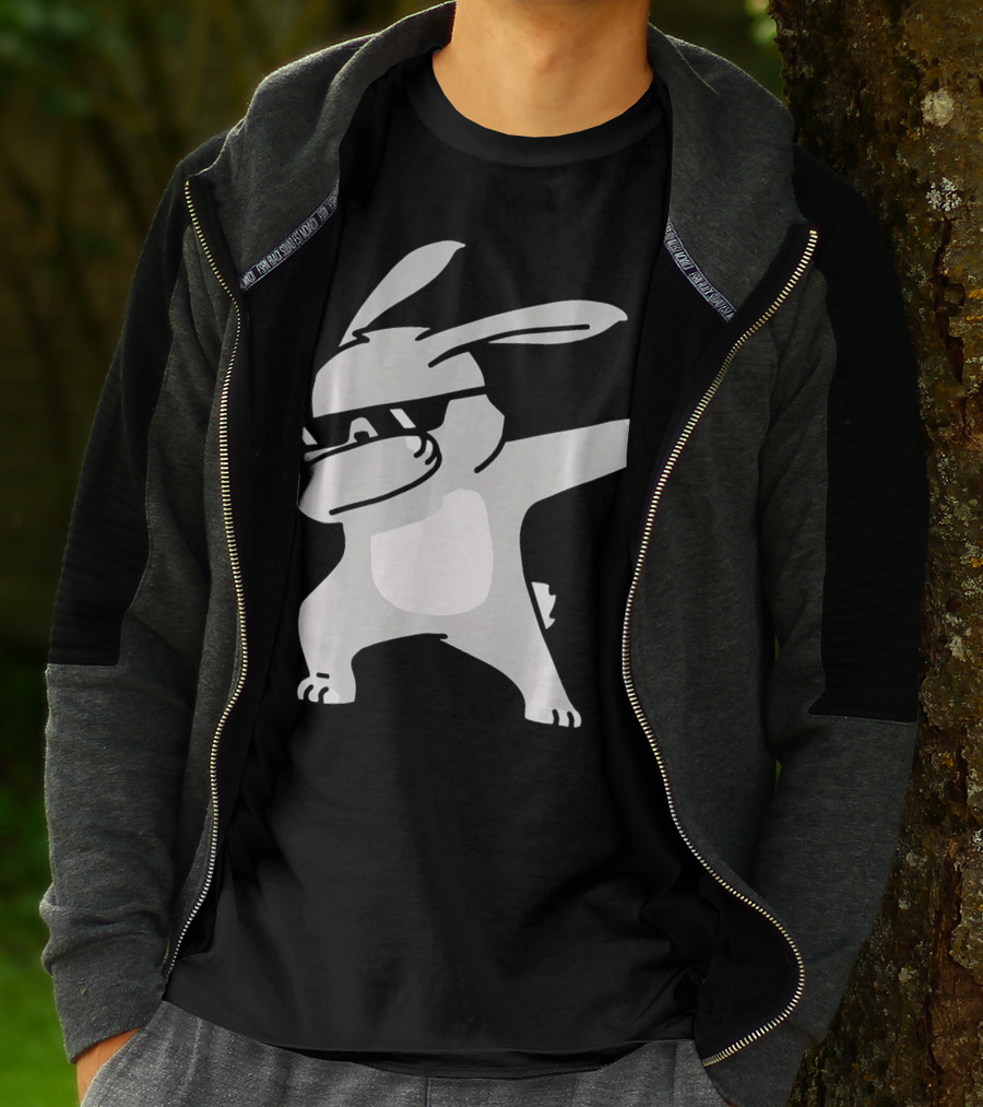 Happy Easter Day Cool Dabbing Rabbit T-Shirt