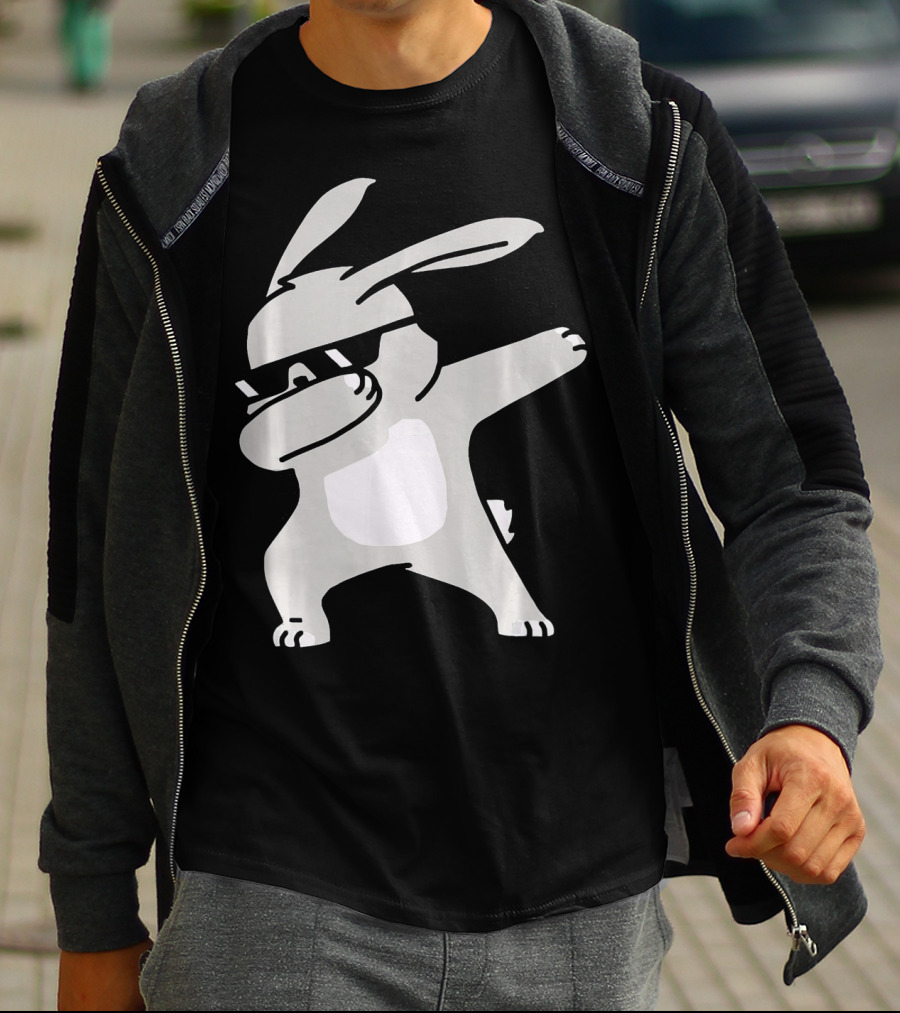 Happy Easter Day Cool Dabbing Rabbit T-Shirt
