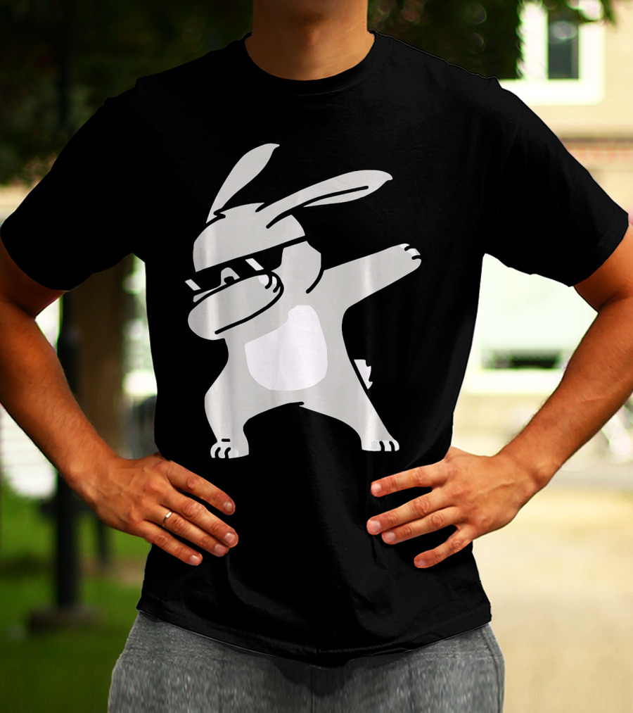 Happy Easter Day Cool Dabbing Rabbit T-Shirt