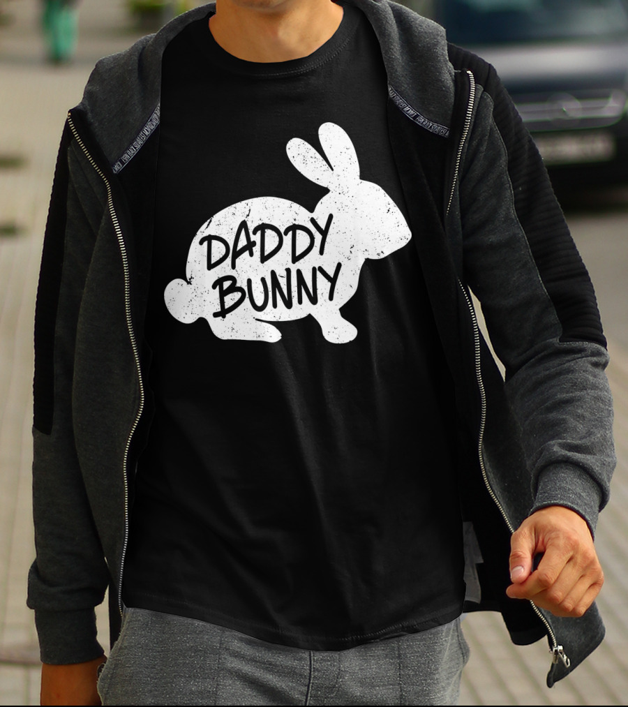 Family Matching Easter Daddy Bunny Matching T-Shirt