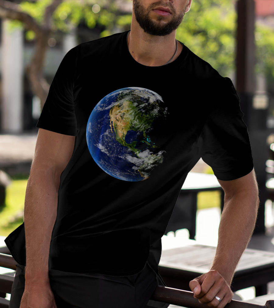 Planet Earth North America Globe T-Shirt