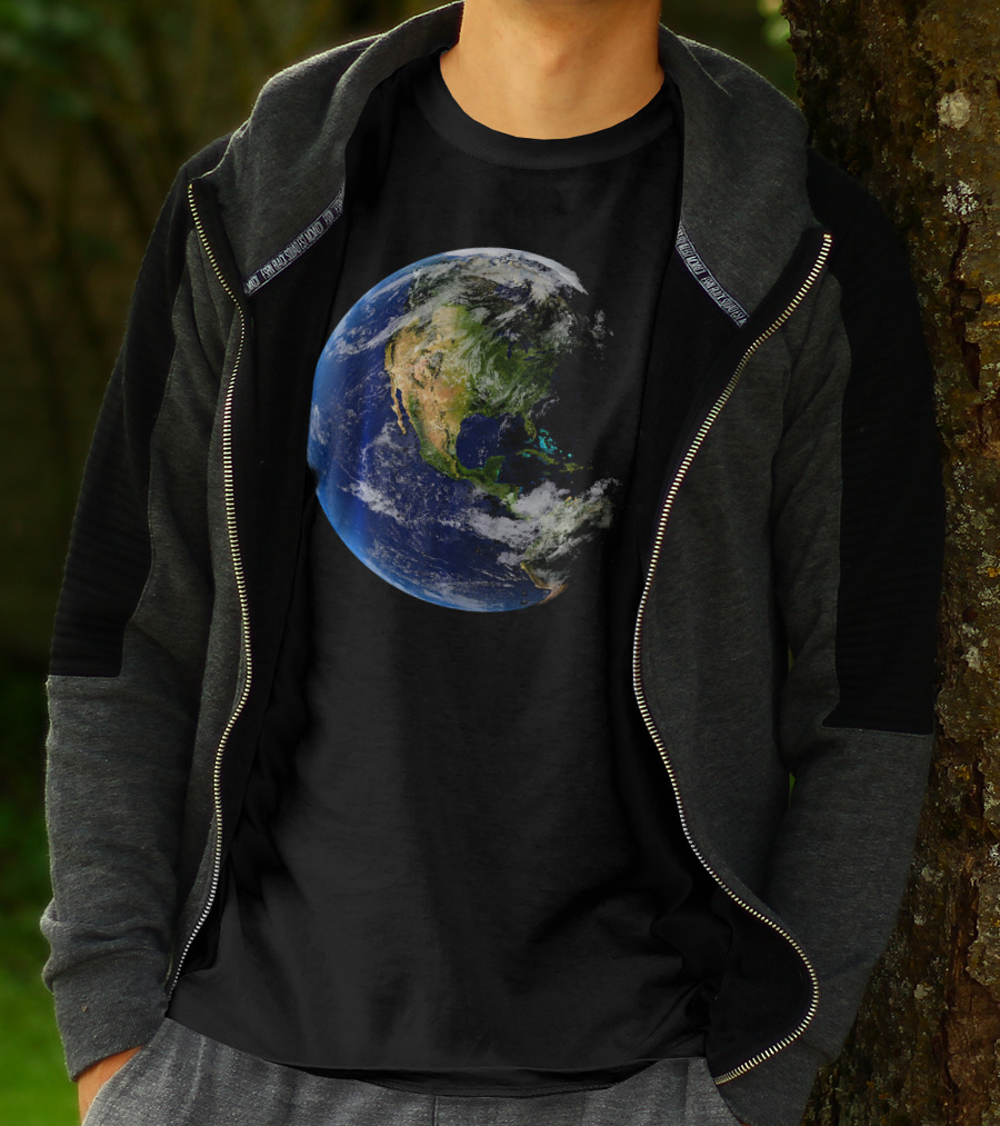 Planet Earth North America Globe T-Shirt