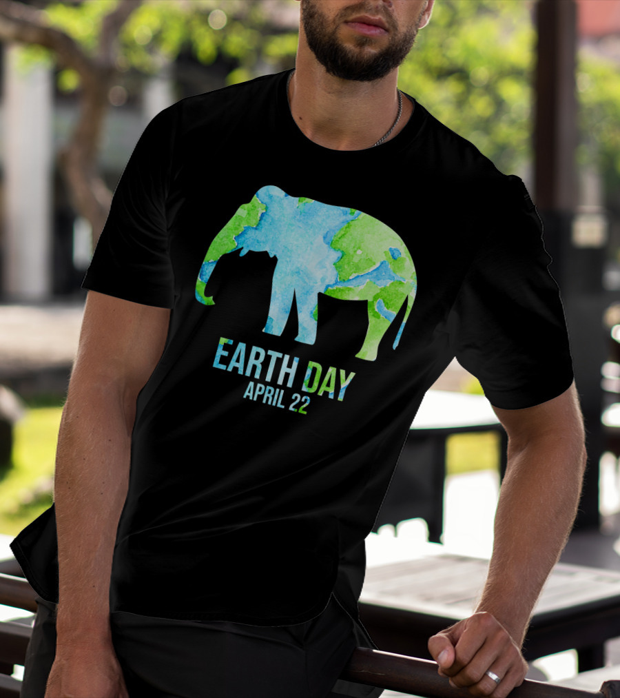 Earth Day April 22 Elephant School Event T-Shirt