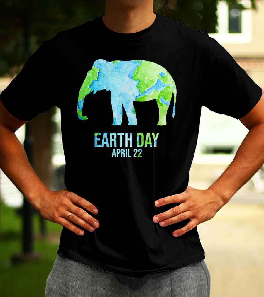 Earth Day April 22 Elephant School Event T-Shirt