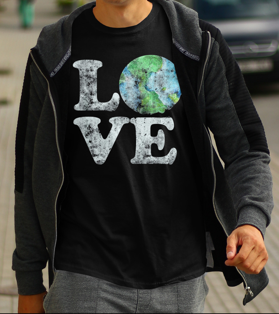 VINTAGE LOVE Your Mother Earth Planet Circle T-Shirt