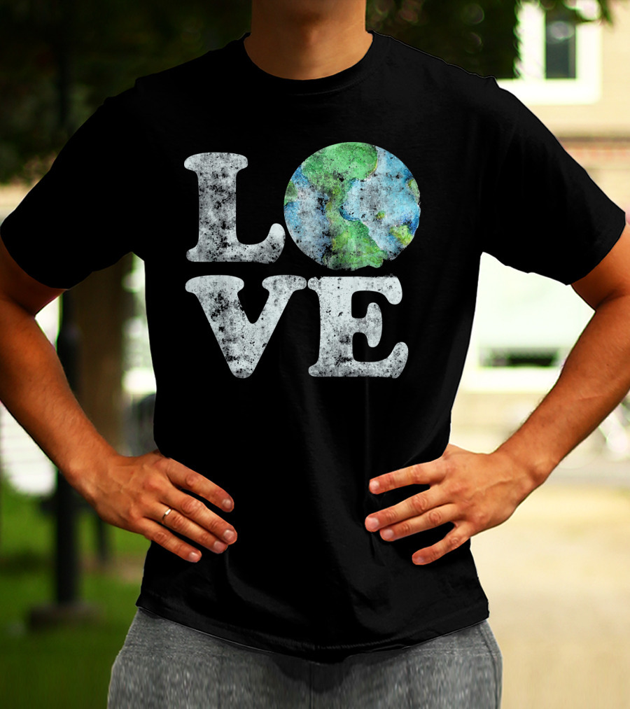 VINTAGE LOVE Your Mother Earth Planet Circle T-Shirt