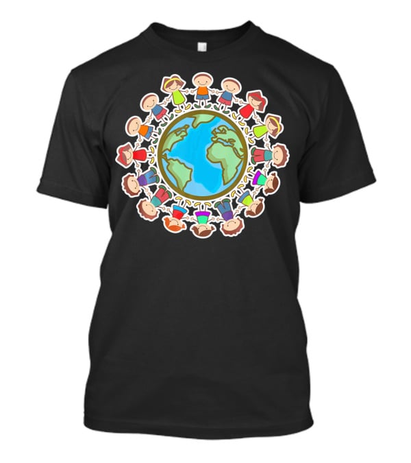 Kids Celebrating Earth Day Around The Globe T-Shirt