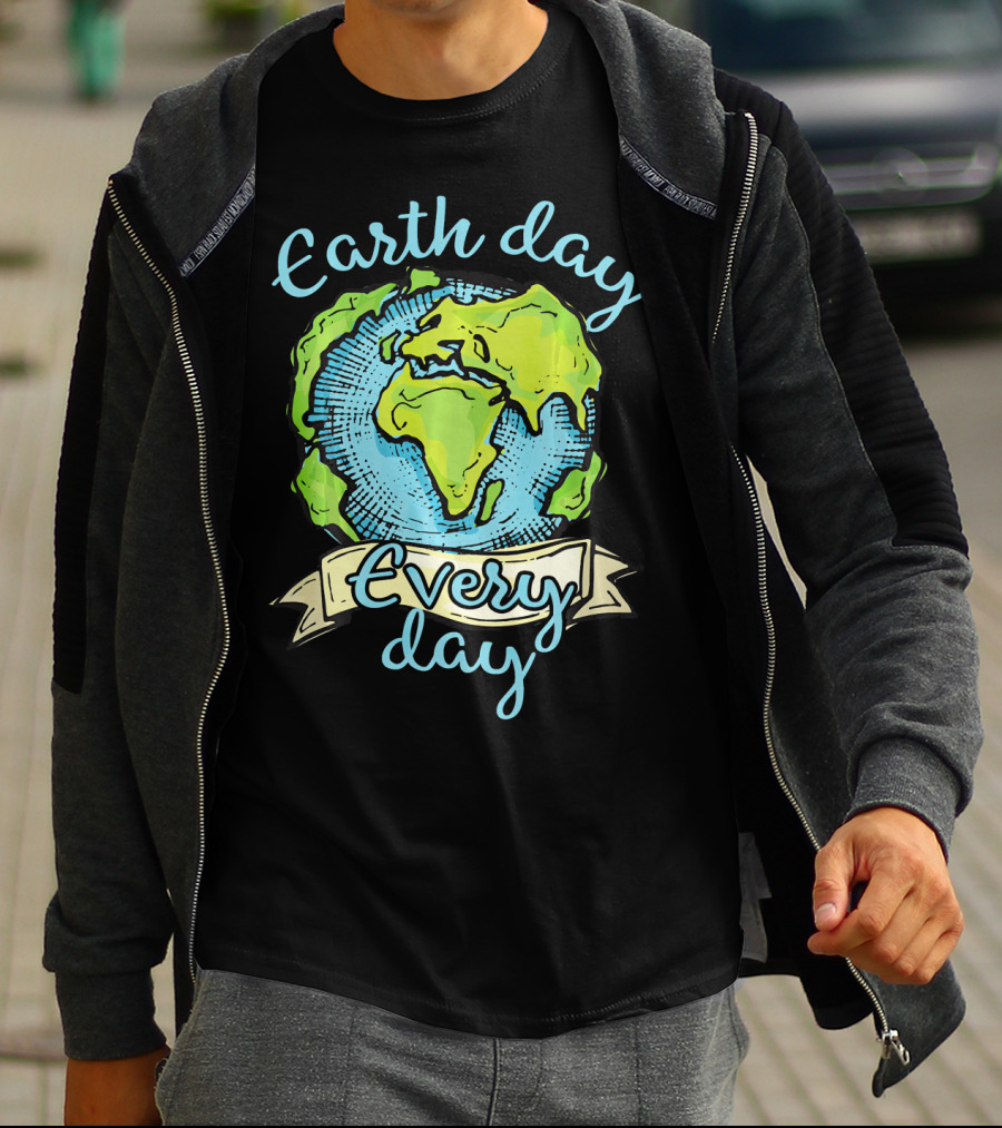 Earth Day Every Day Planet Embrace T-Shirt