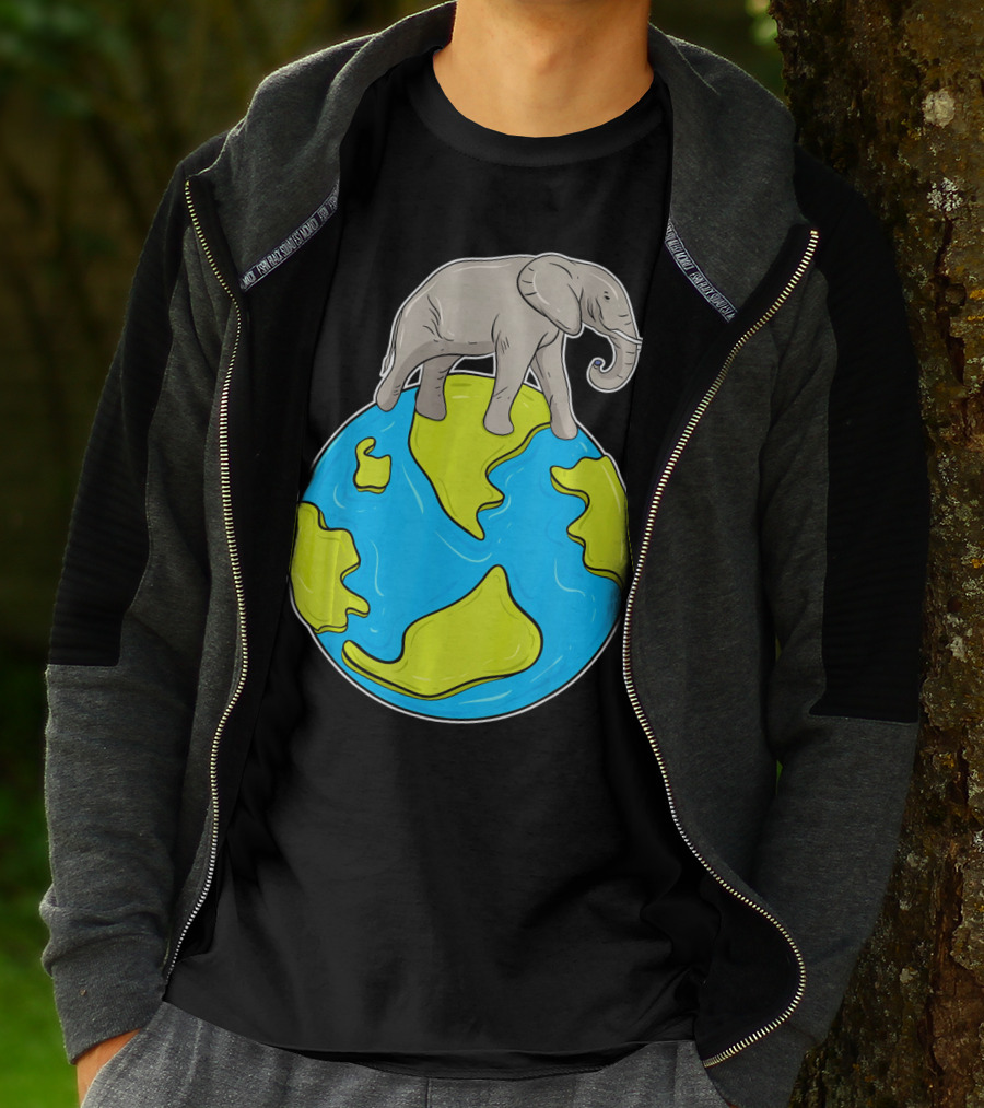 Celebrate Every Day Earth Elephant T-Shirt