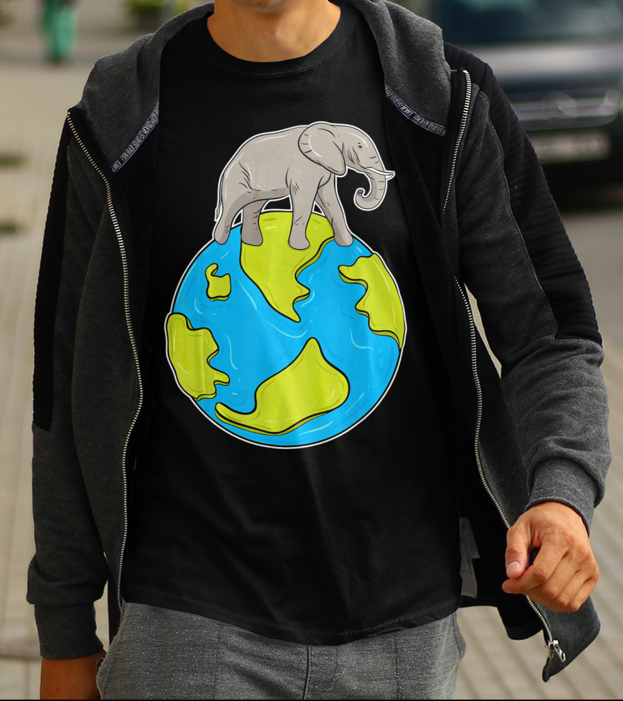 Celebrate Every Day Earth Elephant T-Shirt