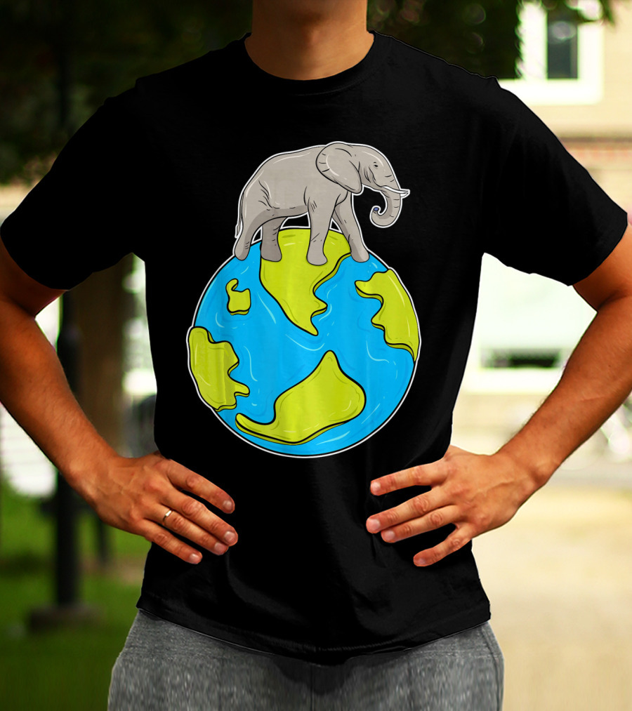 Celebrate Every Day Earth Elephant T-Shirt