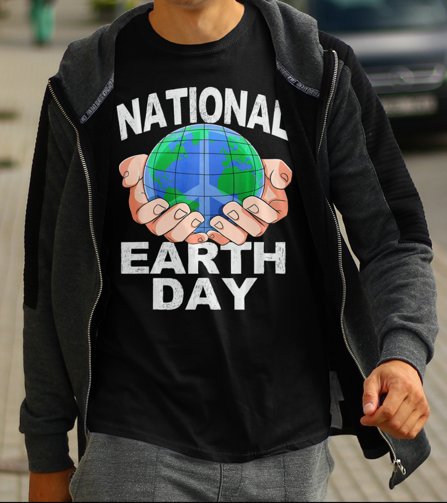 National Earth Day Nature Hands Holding Globe April T-Shirt