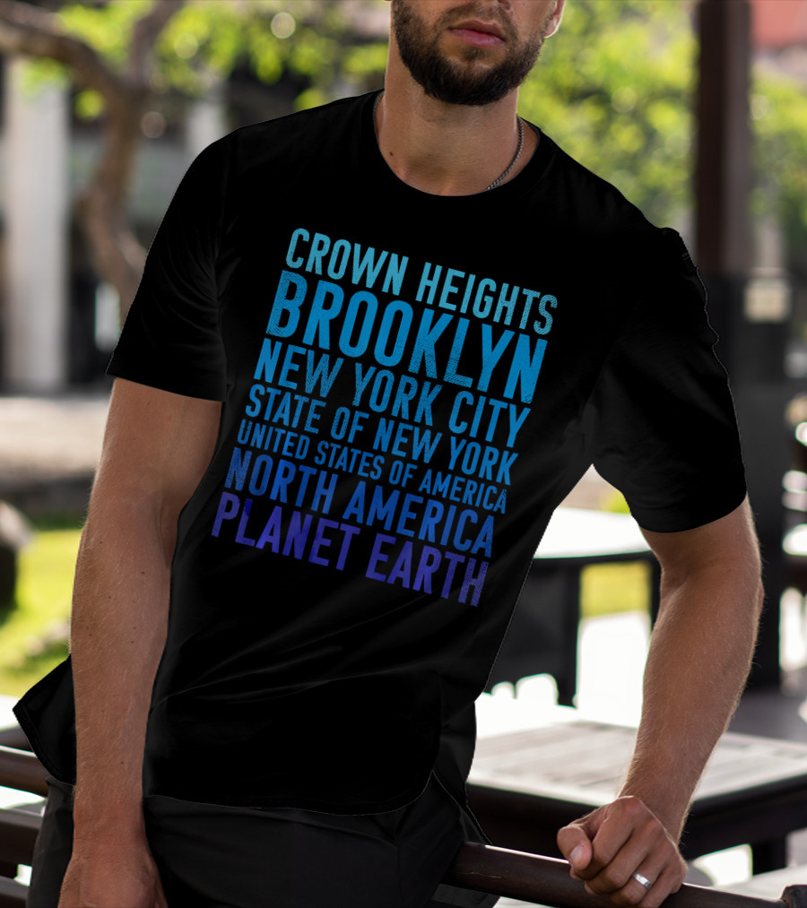 Crown Heights Brooklyn New York City State Of New York United States Of America North America Planet Earth T-Shirt
