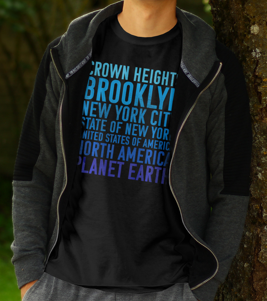 Crown Heights Brooklyn New York City State Of New York United States Of America North America Planet Earth T-Shirt
