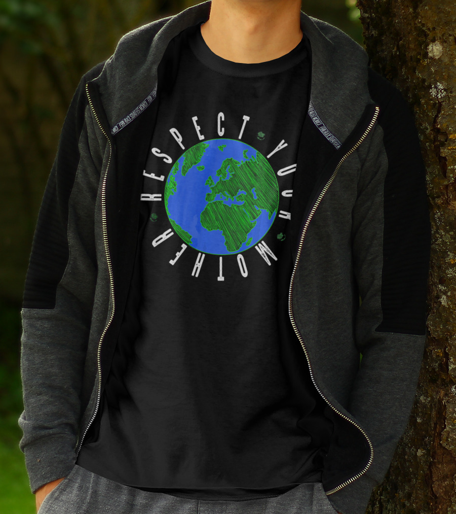 Respect Your Mother Greenhouse Guardian Celebrating Earth T-Shirt