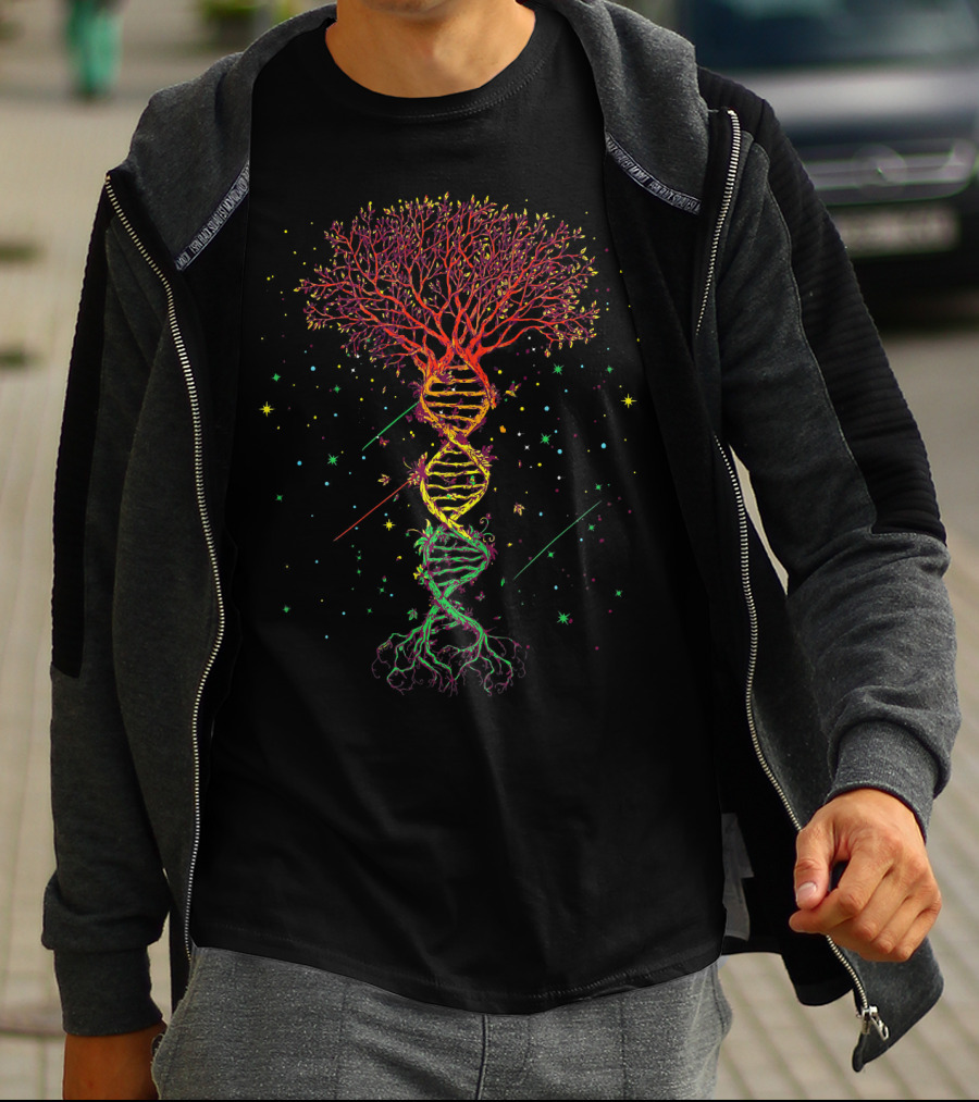 DNA Tree Of Life Genetics Biologist Science Nature T-Shirt
