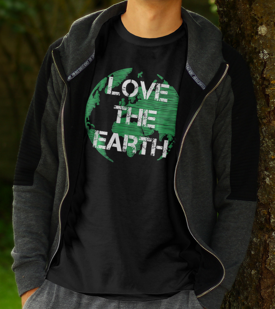 Love The Earth Green World Earth Day T-Shirt