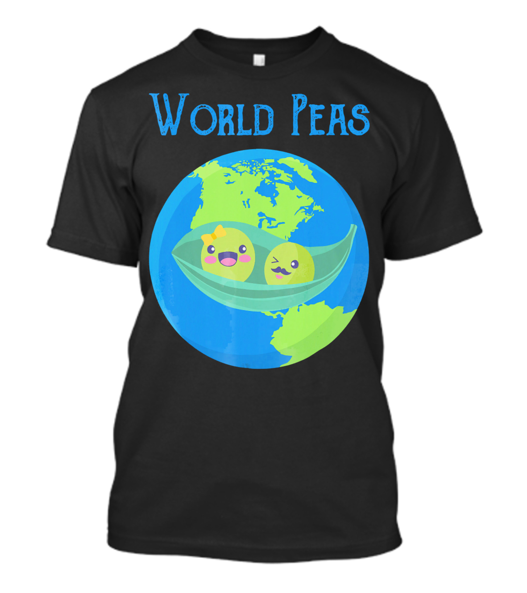 World Peas Give Peas A Chance Earth Peapod T-Shirt