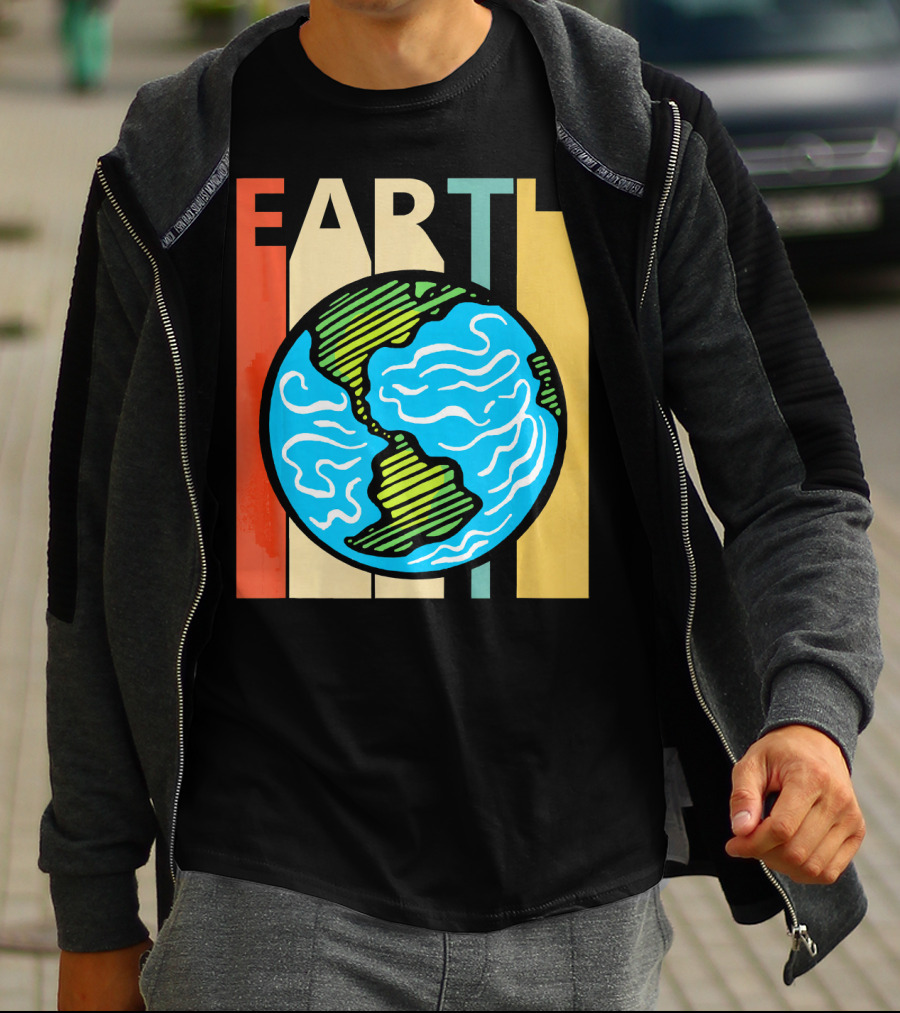 Earth Vintage Retro Planet Earth Astronomy T-Shirt