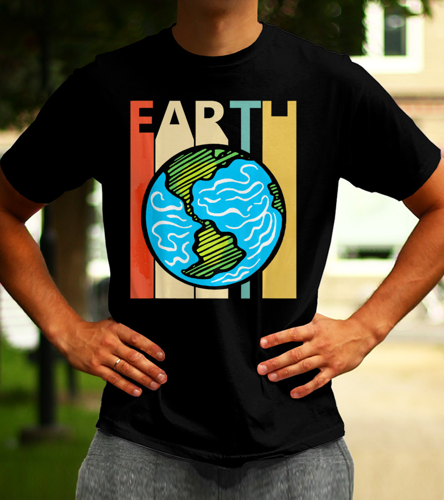 Earth Vintage Retro Planet Earth Astronomy T-Shirt