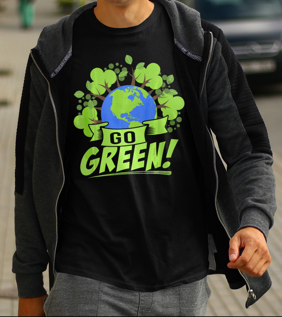 Go Green Earth Day Save Recycling T-Shirt