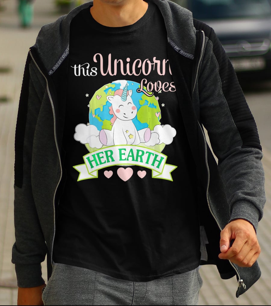 This Unicorn Loves Her Earth T-Shirt