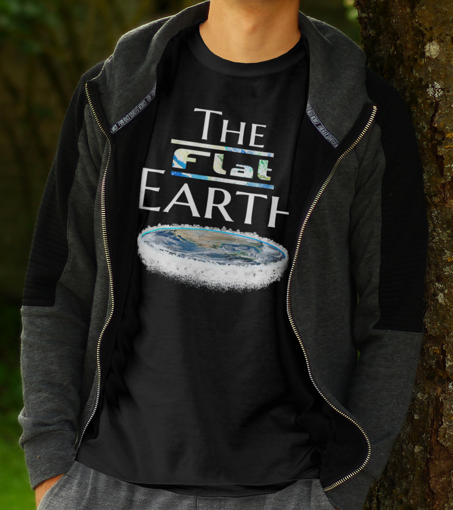 The Flat Earth Conspiracy Map T-Shirt
