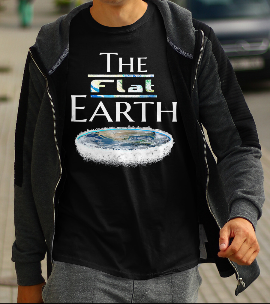 The Flat Earth Conspiracy Map T-Shirt