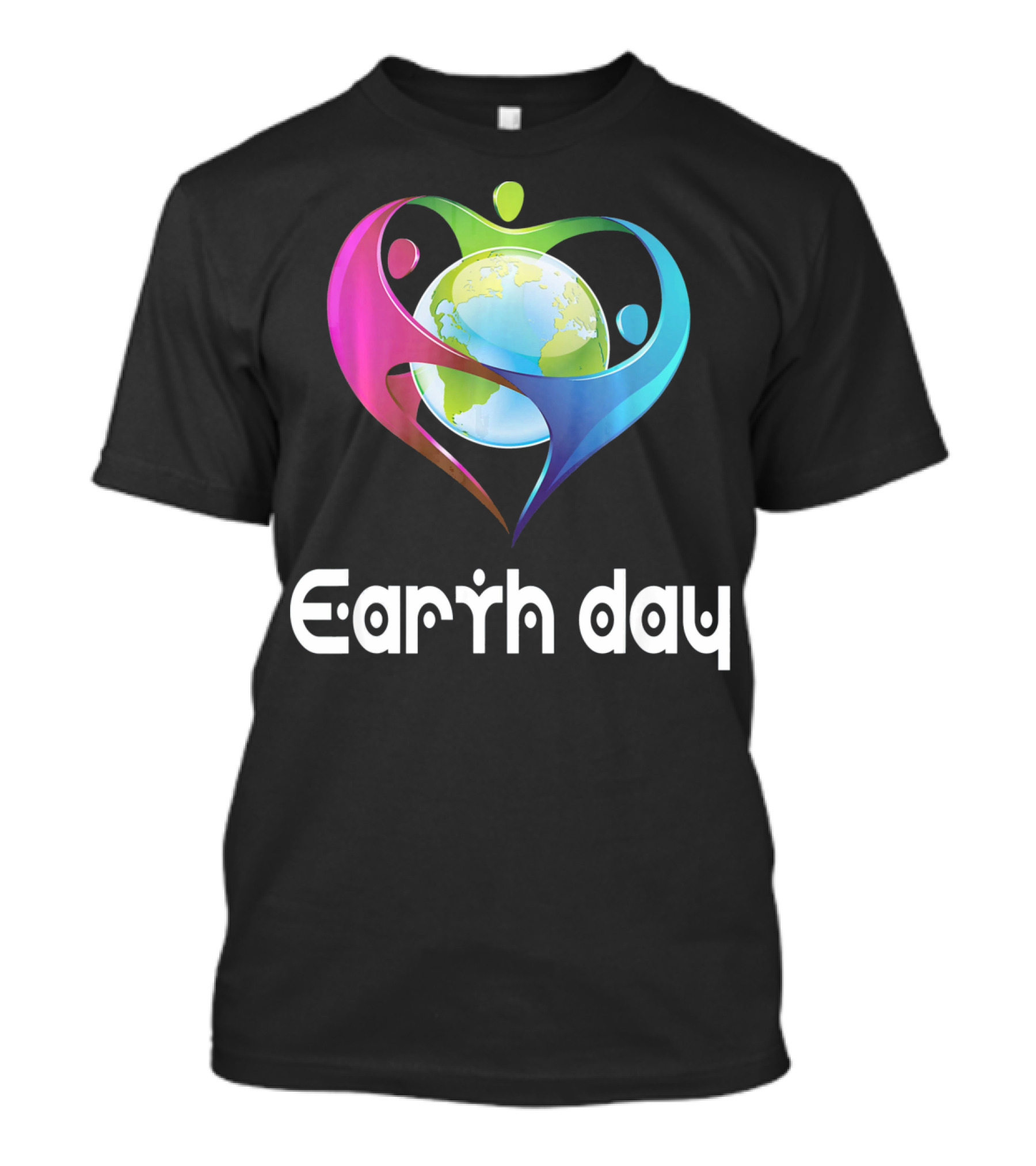 Earth Day Heart Globe Unity T-Shirt