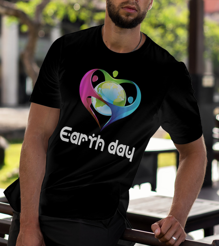 Earth Day Heart Globe Unity T-Shirt