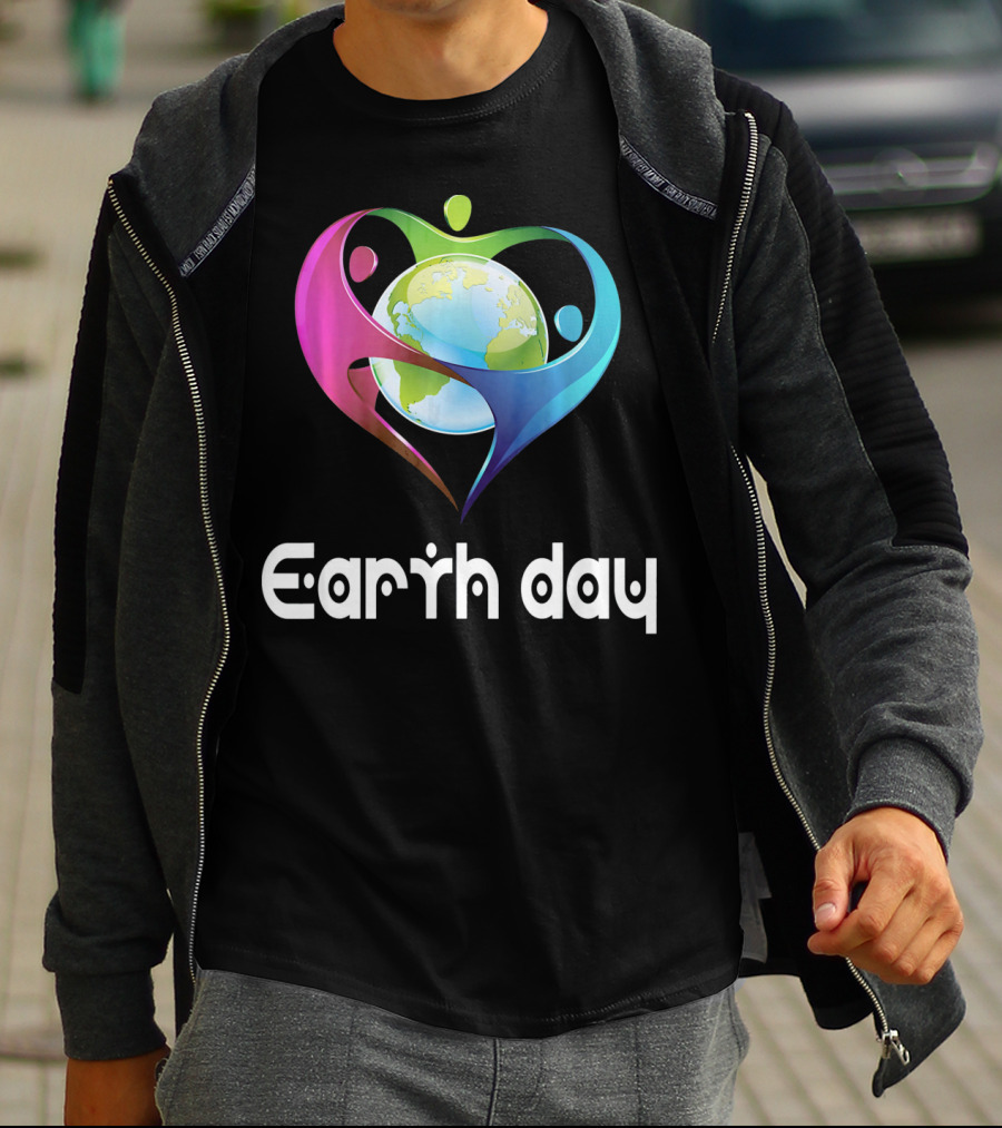 Earth Day Heart Globe Unity T-Shirt