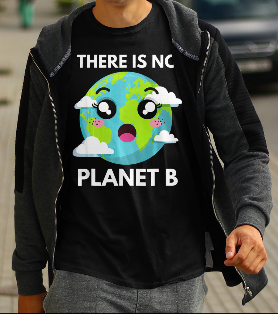 There Is No Planet B Kawaii Fridays For Future Climate Earth T-Shirt