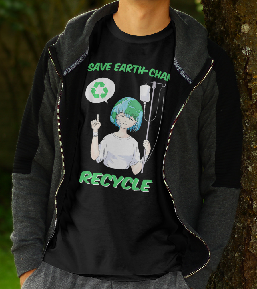 Save Earth-chan Recycle Earth Day T-Shirt