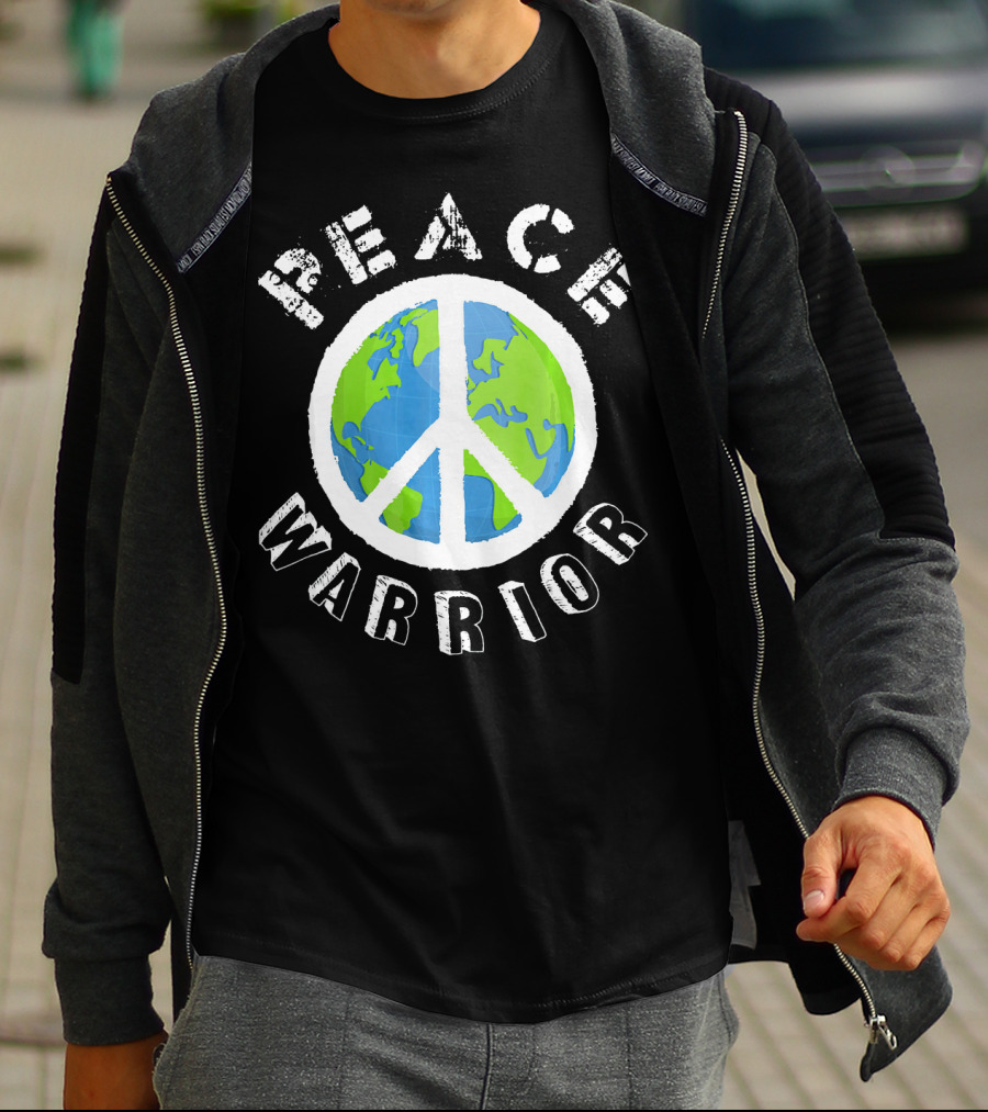 Peace Warrior Earth World Peace T-Shirt