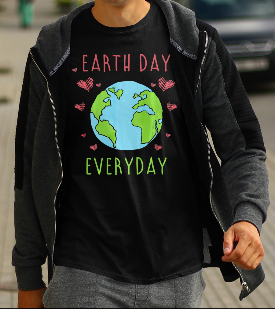 Earth Day Everyday Hearts Recycle T-Shirt