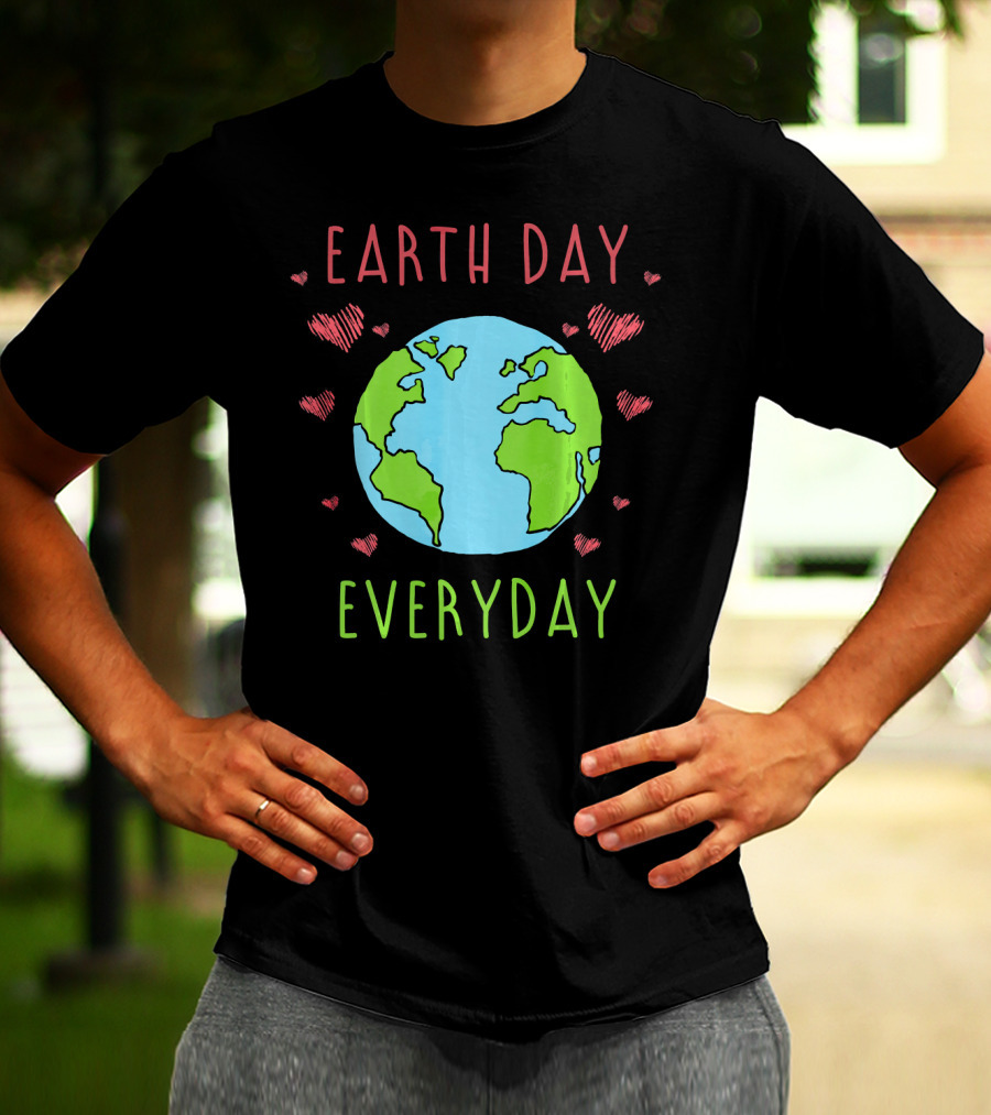 Earth Day Everyday Hearts Recycle T-Shirt