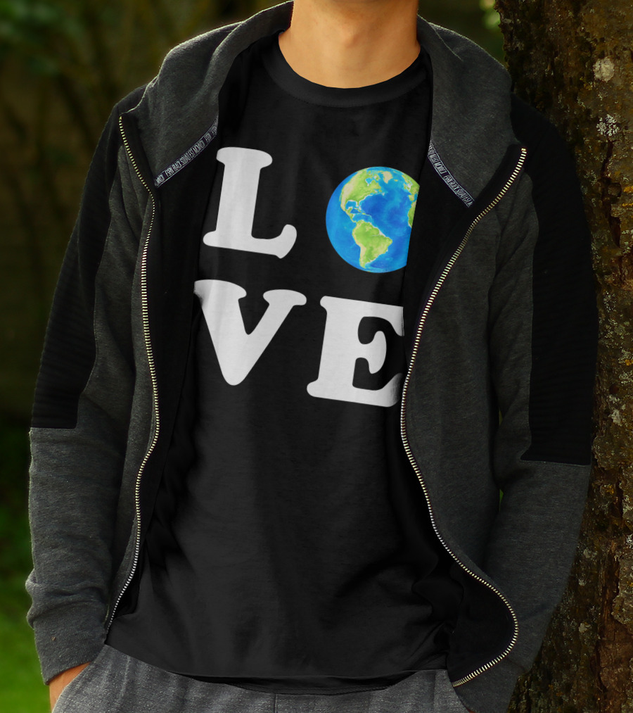 LOVE Earth Day Kids Women Men Environ T-Shirt