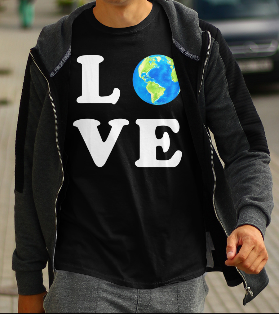 LOVE Earth Day Kids Women Men Environ T-Shirt