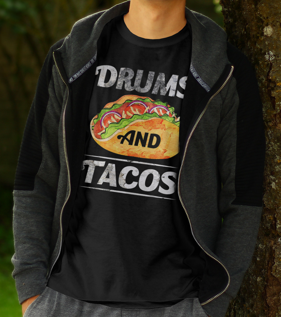 Drums And Tacos Cinco De Mayo Music T-Shirt