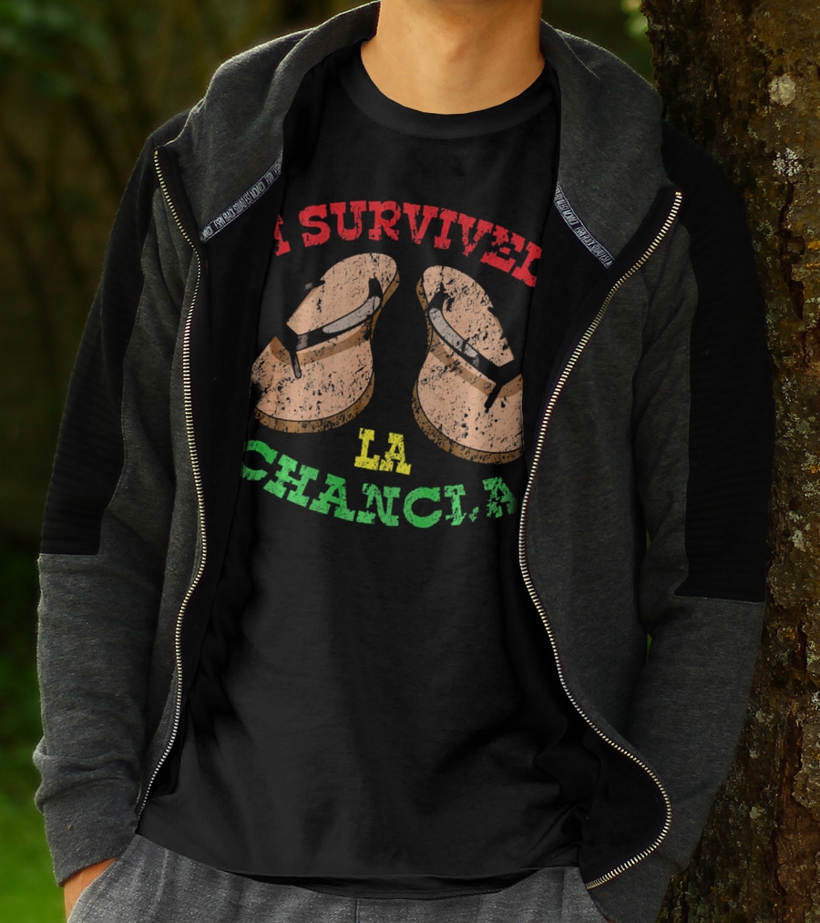I Survived La Chancla Mexico Cinco Sandals T-Shirt