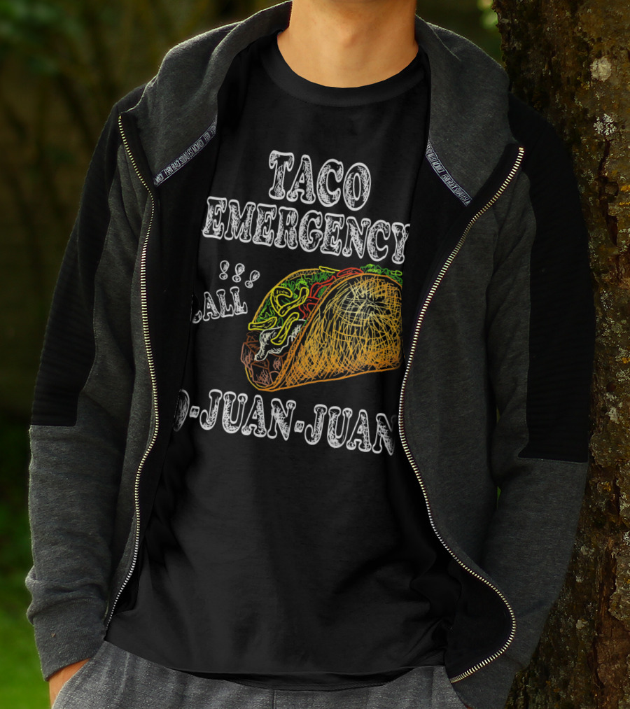 Taco Emergency Call 9 Juan Juan Food Humor T-Shirt