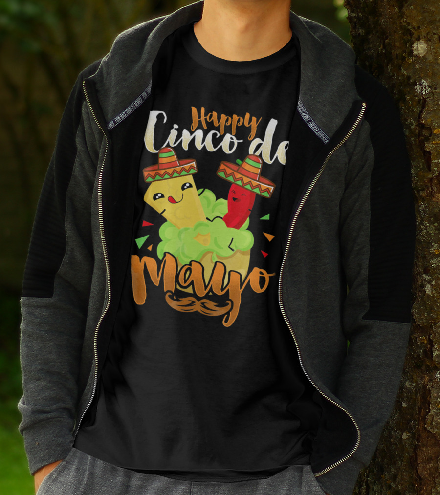 Happy Cinco De Mayo Nacho Guacamole Cinco De Mayo T-Shirt