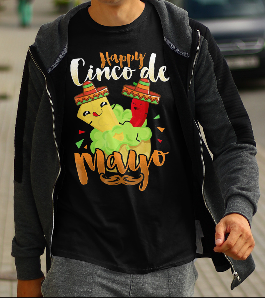 Happy Cinco De Mayo Nacho Guacamole Cinco De Mayo T-Shirt