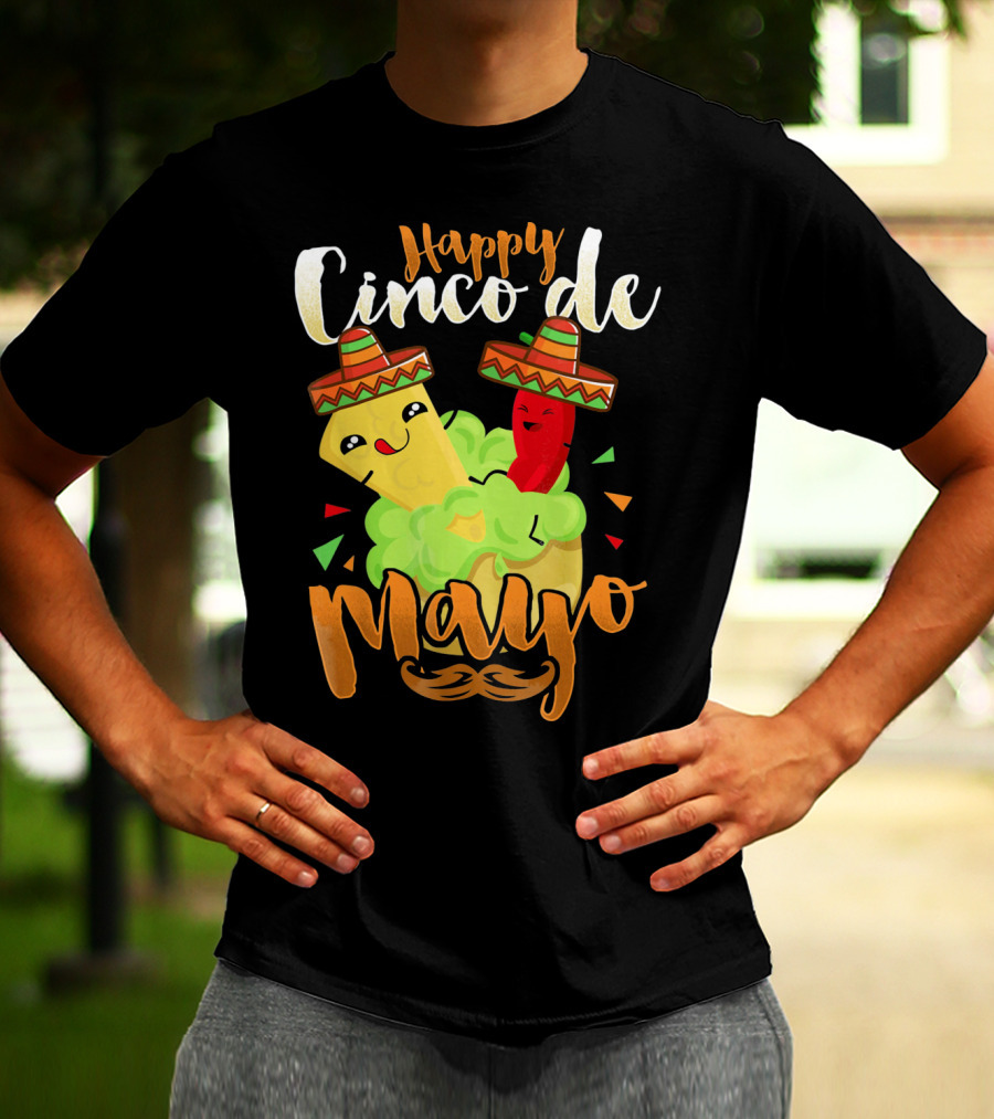 Happy Cinco De Mayo Nacho Guacamole Cinco De Mayo T-Shirt