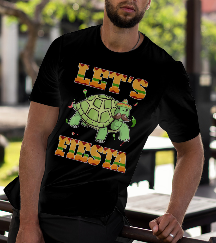 Let's Fiesta Turtle Cinco De Mayo Mexican T-Shirt
