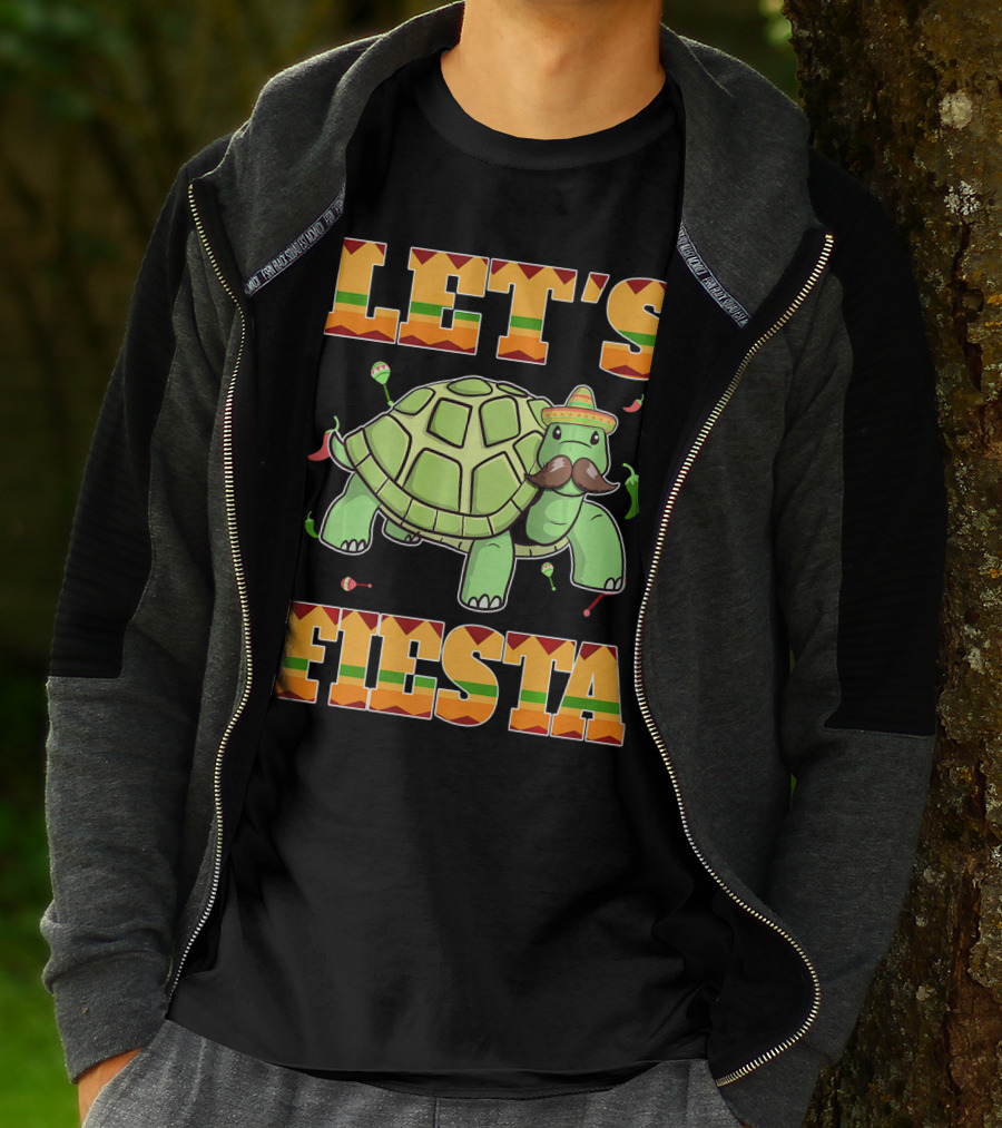Let's Fiesta Turtle Cinco De Mayo Mexican T-Shirt